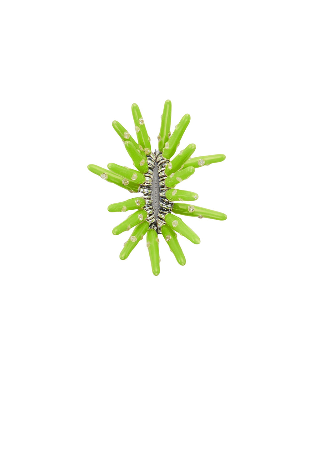 Cone white & acid kiwi Ring - White & Acid Kiwi