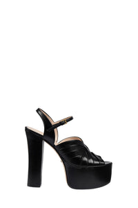 Keyla black 95mm Sandals - Black