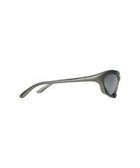 Bat Rectangle Sunglasses - Silver