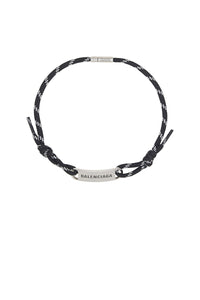 Plate black & white & silver Chocker - Black & White & Silver