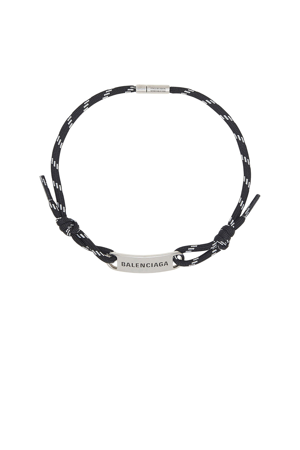 Plate black & white & silver Chocker - Black & White & Silver