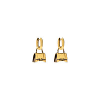 Bag Earrings - Antique Gold