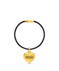 BB Icon Heart Bracelet - Gold & Black