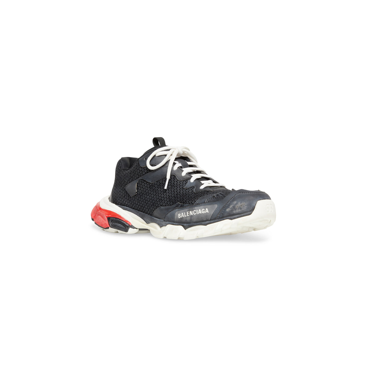 Track.3 Sneakers - Black & White & Red