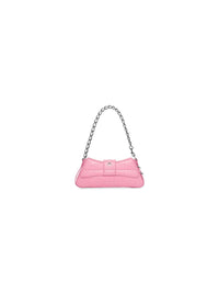 Lindsay With Strap Crocodile Embossed sweet pink Small Shoulder bag - Sweet Pink