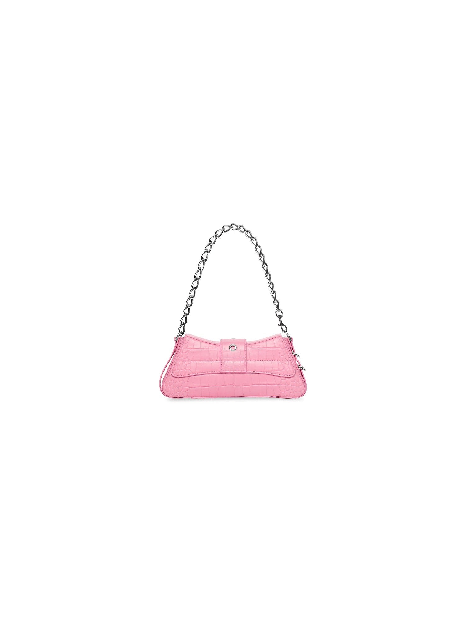 Lindsay With Strap Crocodile Embossed sweet pink Small Shoulder bag - Sweet Pink