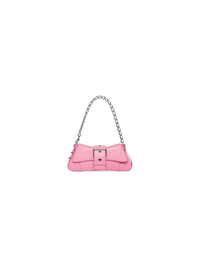Lindsay With Strap Crocodile Embossed sweet pink Small Shoulder bag - Sweet Pink