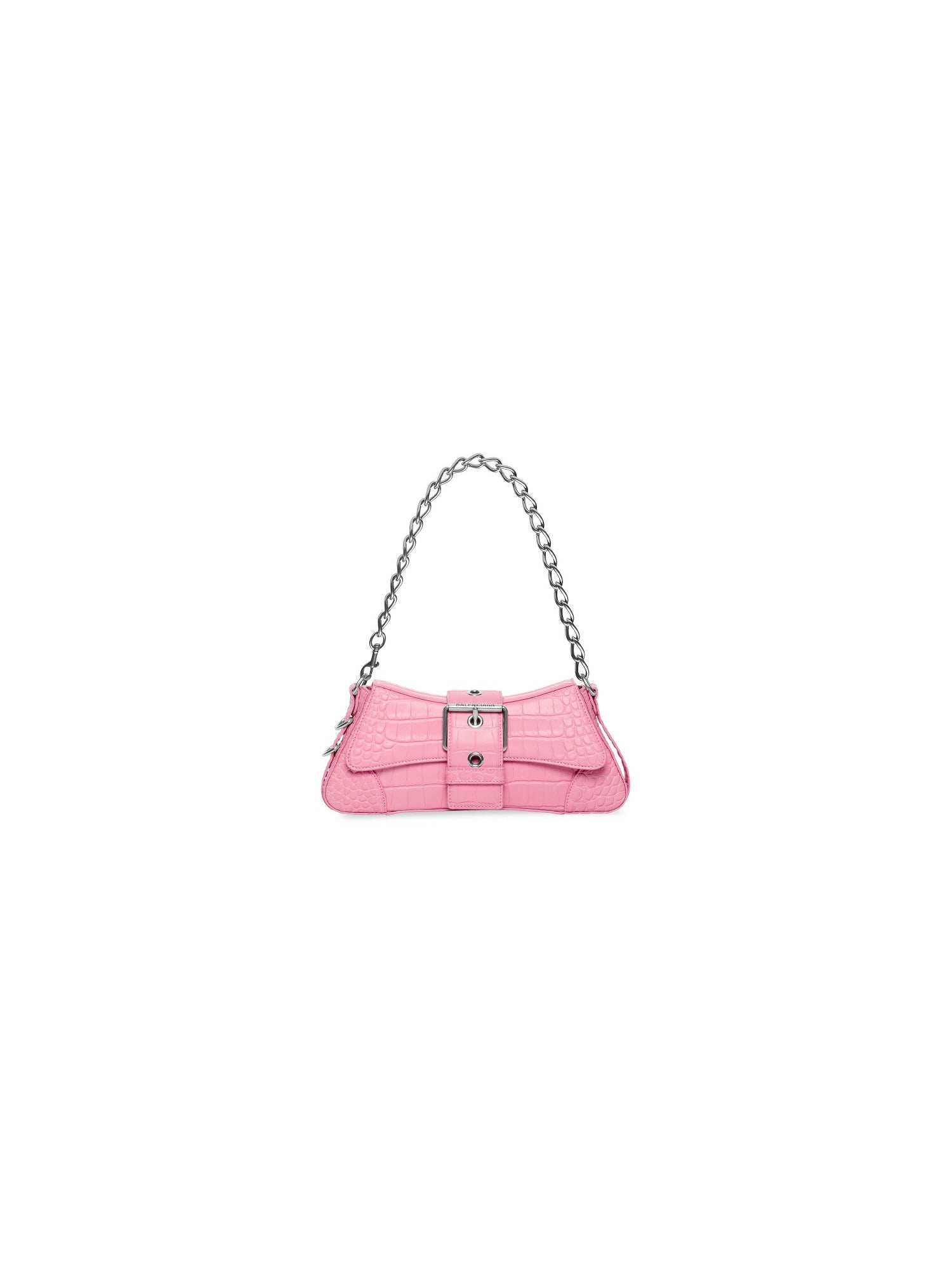 Lindsay With Strap Crocodile Embossed sweet pink Small Shoulder bag - Sweet Pink