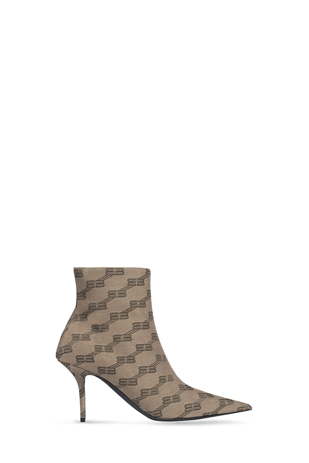 Square Knife BB Monogram dark beige 80mm Boots - Dark Beige