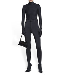 Lingerie black Turtleneck Top - Black