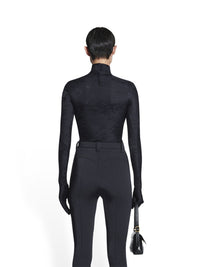 Lingerie black Turtleneck Top - Black