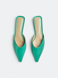 Point acid turquoise Slippers - Acid Turquoise