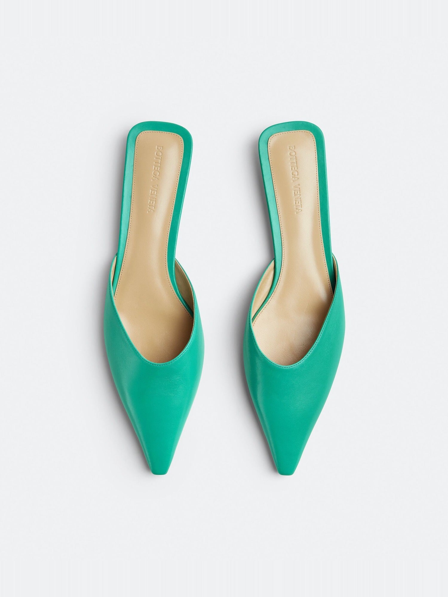 Point acid turquoise Slippers - Acid Turquoise