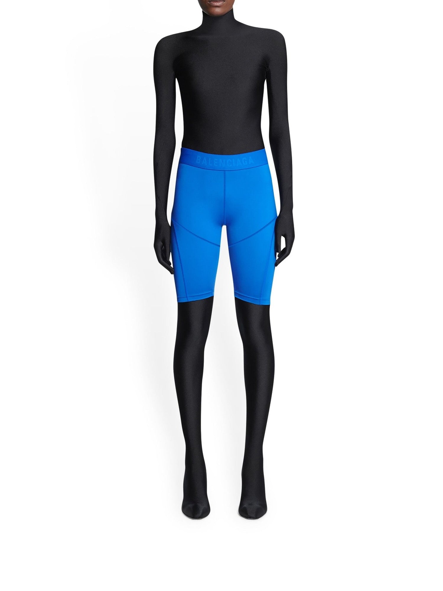 3B Sports Icon Athletic Cut cyan & white Short - Cyan & White