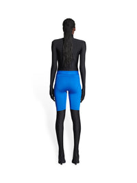 3B Sports Icon Athletic Cut cyan & white Short - Cyan & White