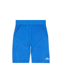 3B Sports Icon Athletic Cut cyan & white Short - Cyan & White
