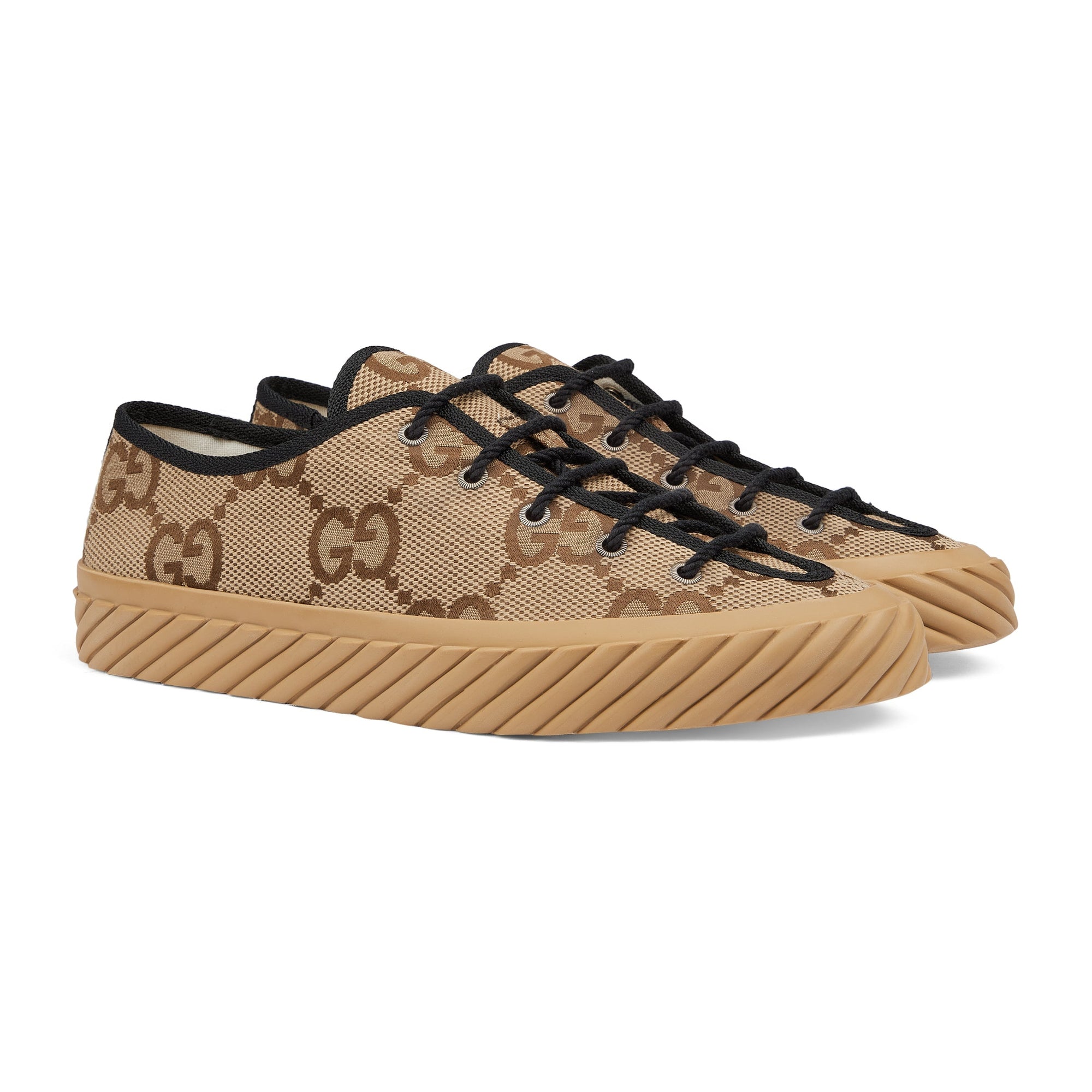 Beige & black Sneakers - Beige & Black