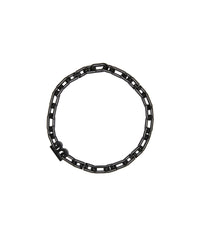 B Chain Thin Necklace - Black
