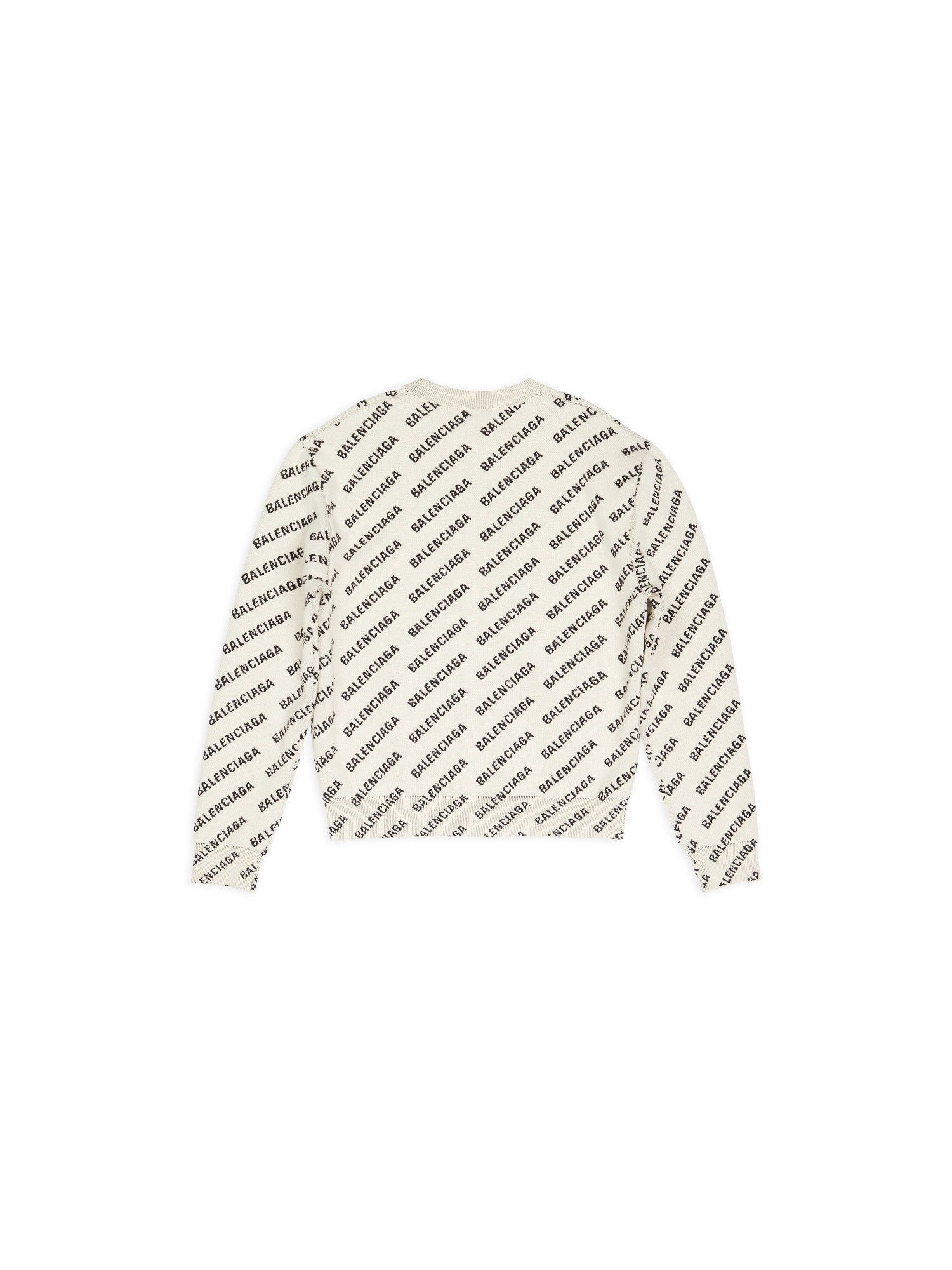 Mini Allover Logo chalky white & black Sweater - Chalky White & Black