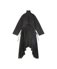 Pleated Stretch Dress - Black