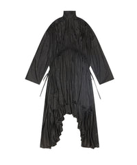 Pleated Stretch Dress - Black