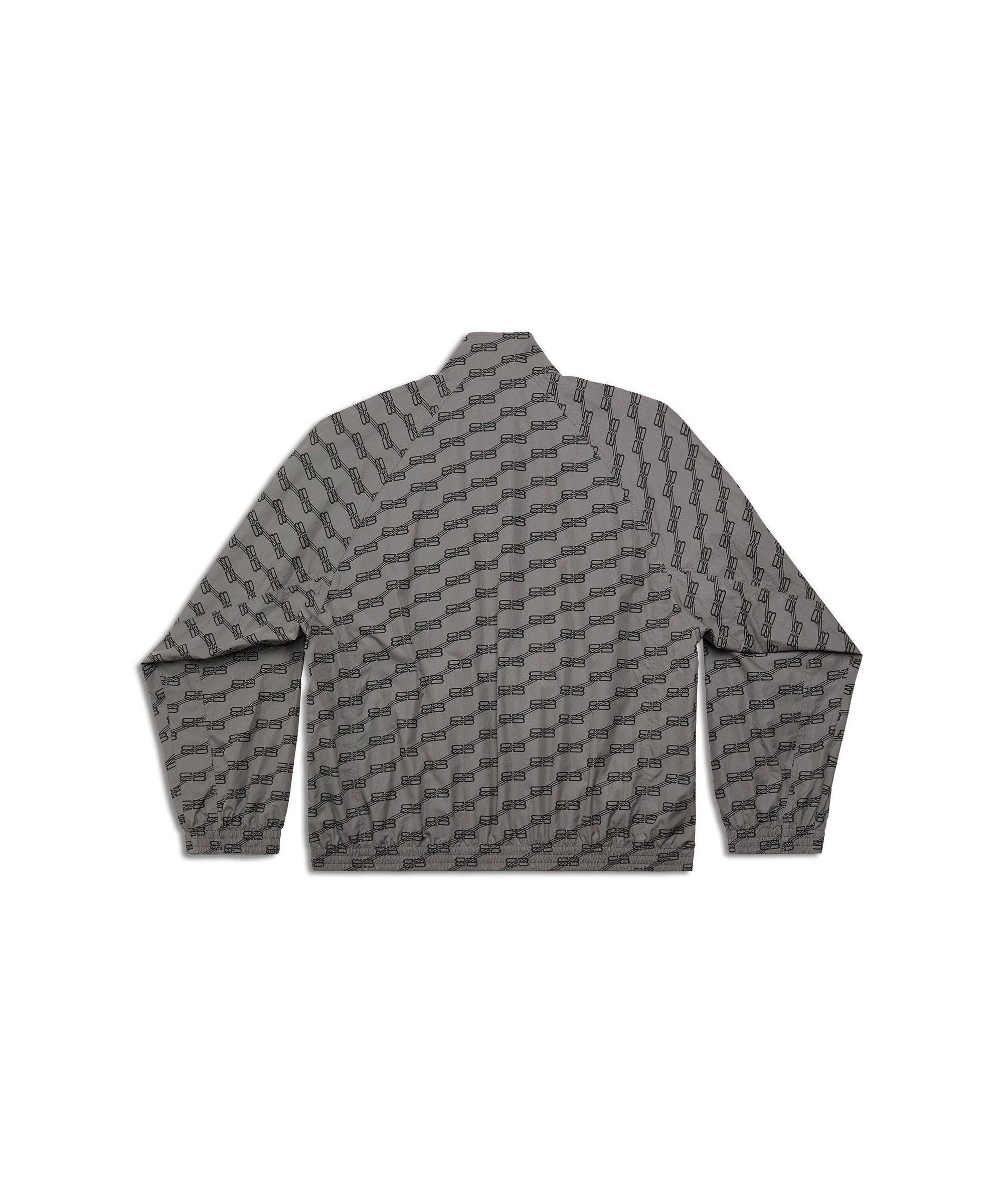 BB Monogram Tracksuit Jacket - Grey & Black