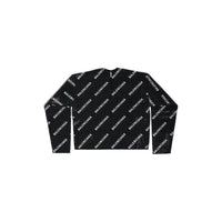 Allover Logo Strass Sweater - Black & White