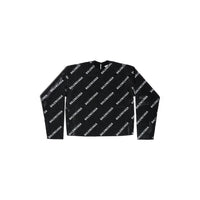 Allover Logo Strass Sweater - Black & White