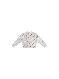 Allover Logo Strass silver & black Sweater - Silver & Black
