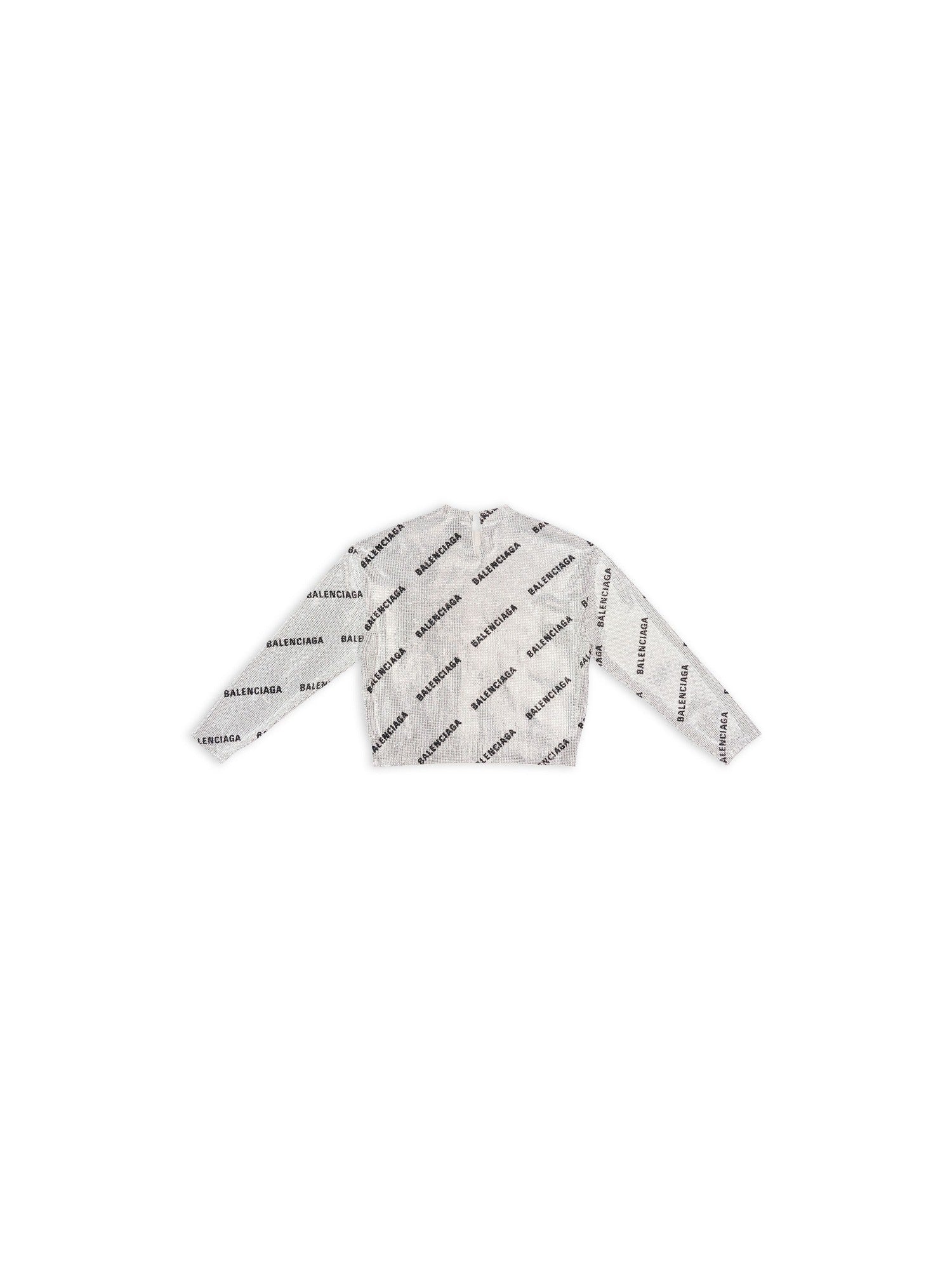 Allover Logo Strass silver & black Sweater - Silver & Black