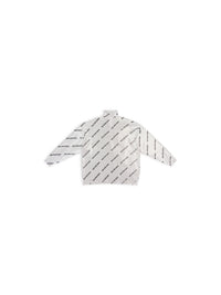 Allover Logo Strass silver & black Turtleneck - Silver & Black