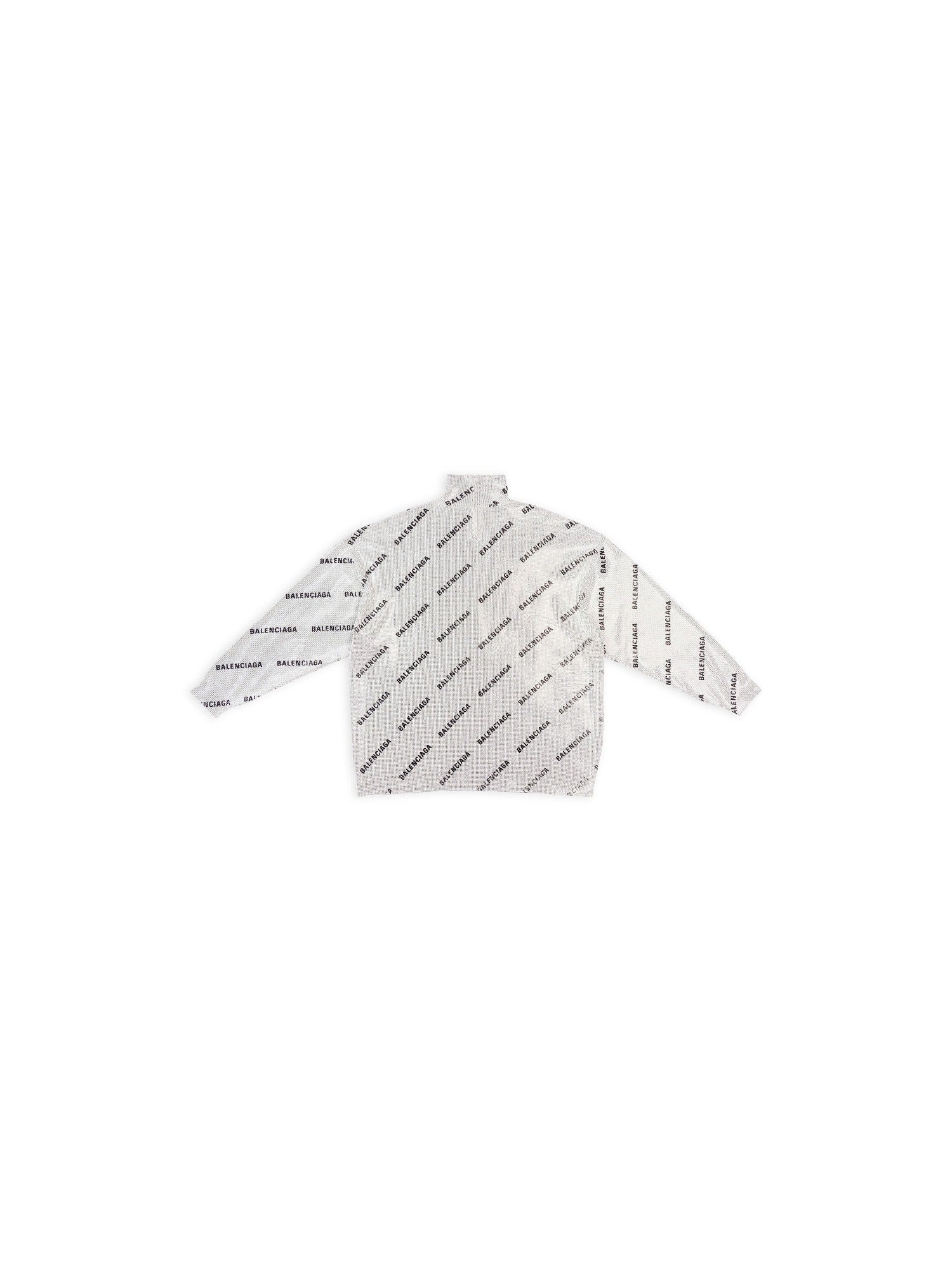 Allover Logo Strass silver & black Turtleneck - Silver & Black