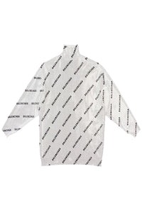 Allover Logo Strass silver & black Turtleneck - Silver & Black