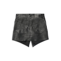 Cut-Up Mini Skirt - Black