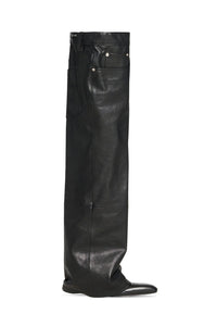 Falkon black 105mm Over-the-knee-boots - Black