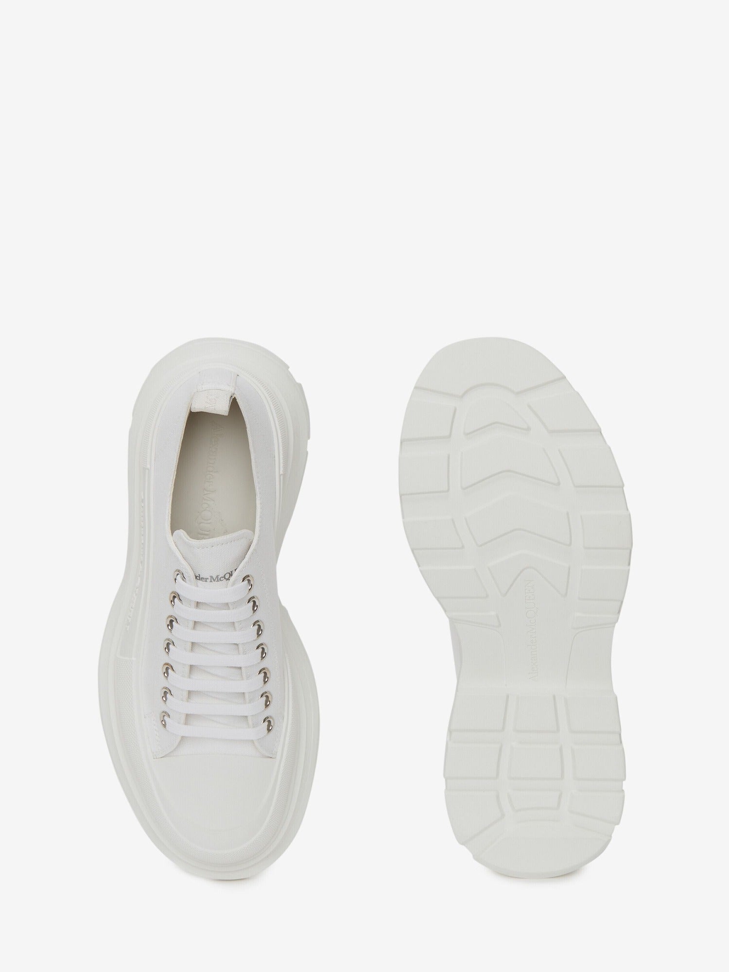 Tread Slick Lace Up white Sneakers - White