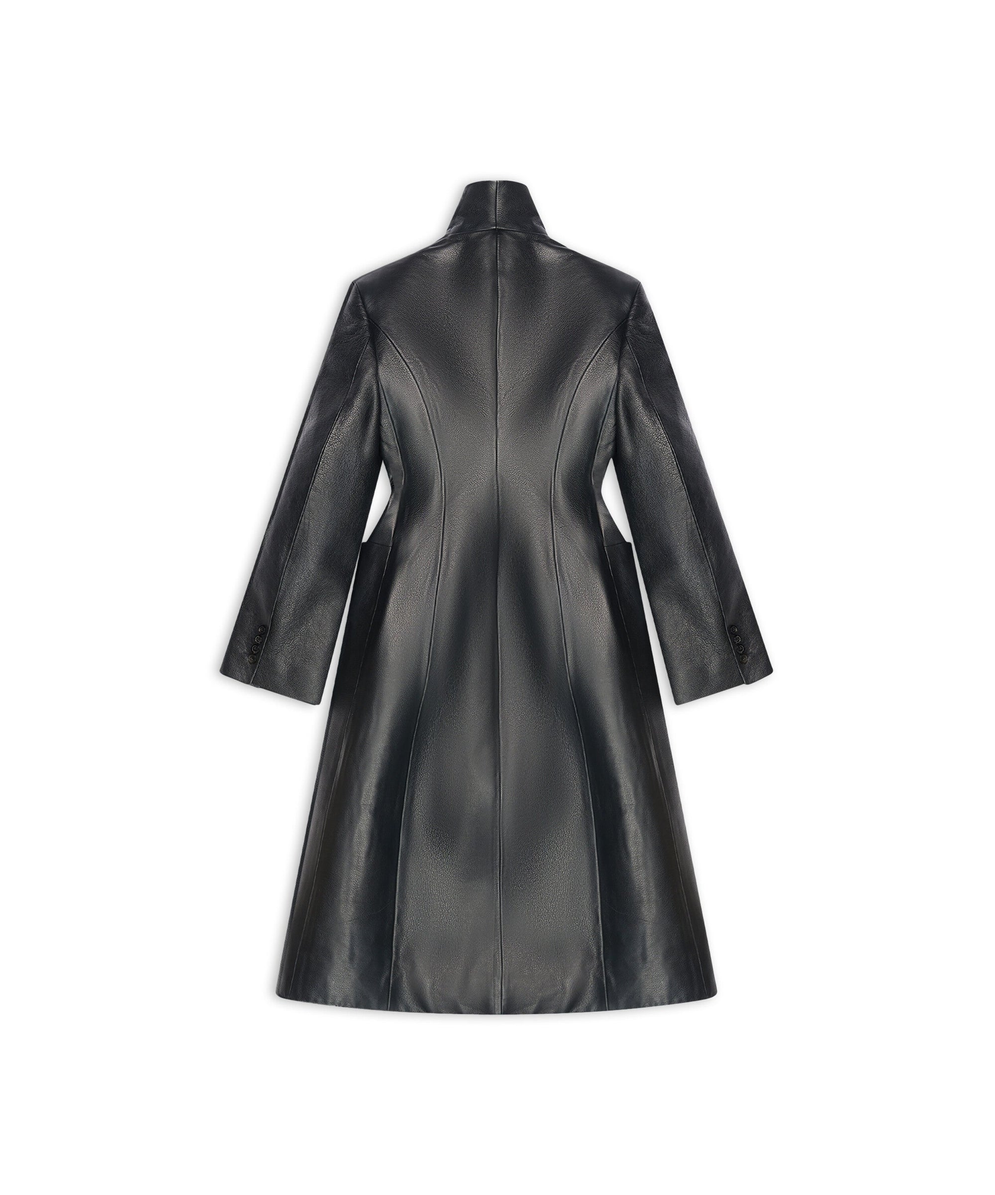Flare Hourglass Coat - Black