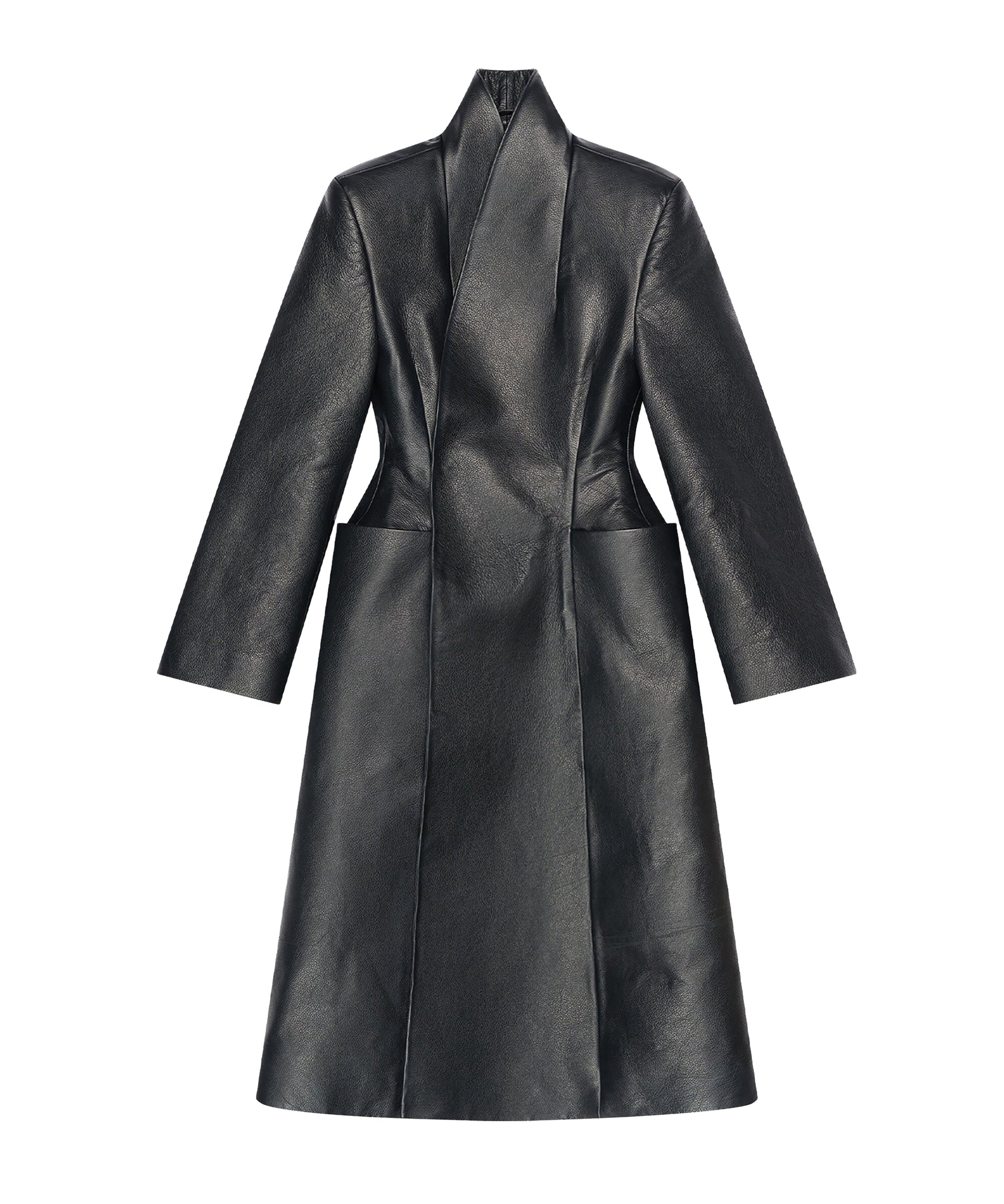 Flare Hourglass Coat - Black