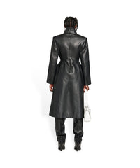 Flare Hourglass Coat - Black