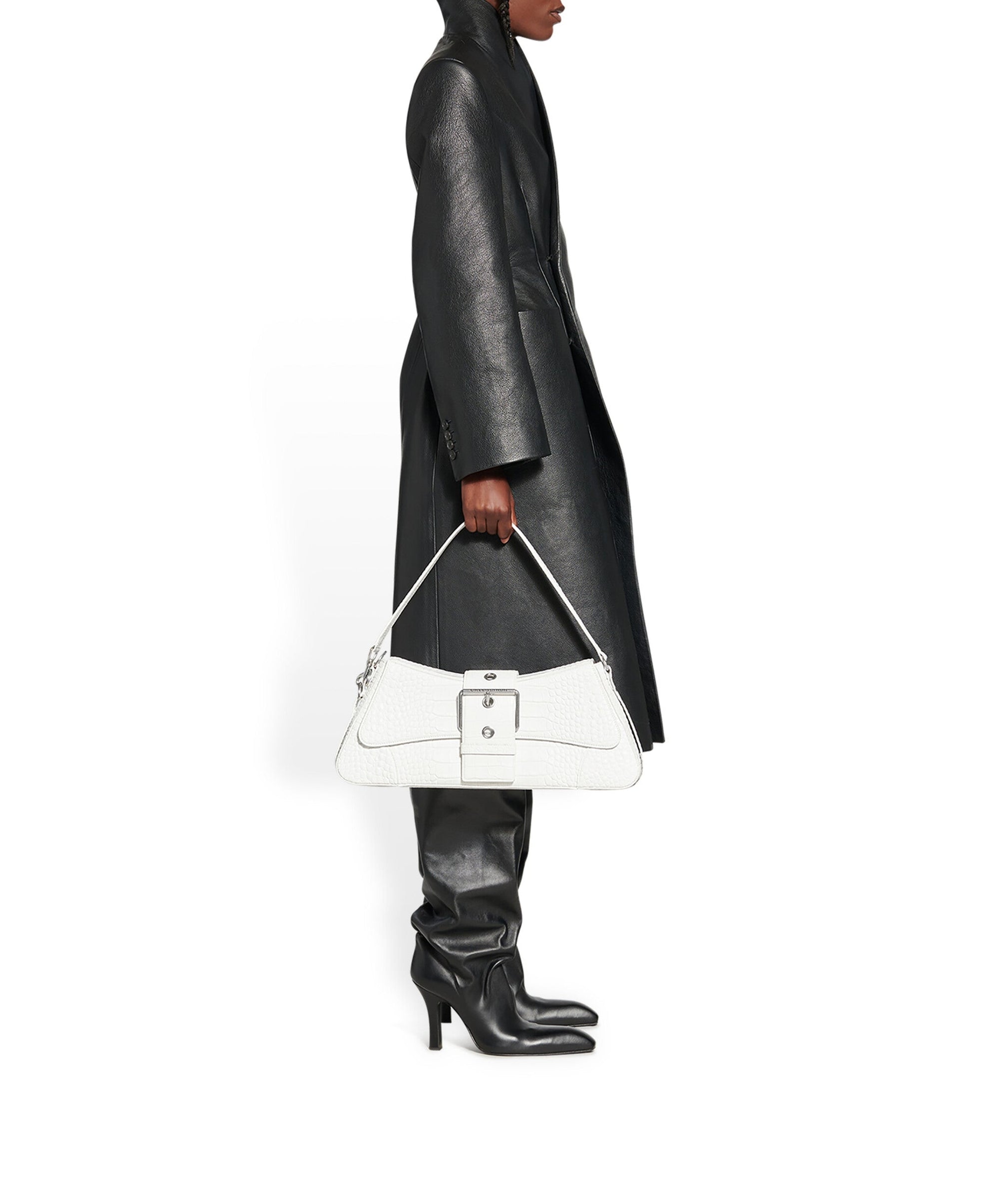 Flare Hourglass Coat - Black