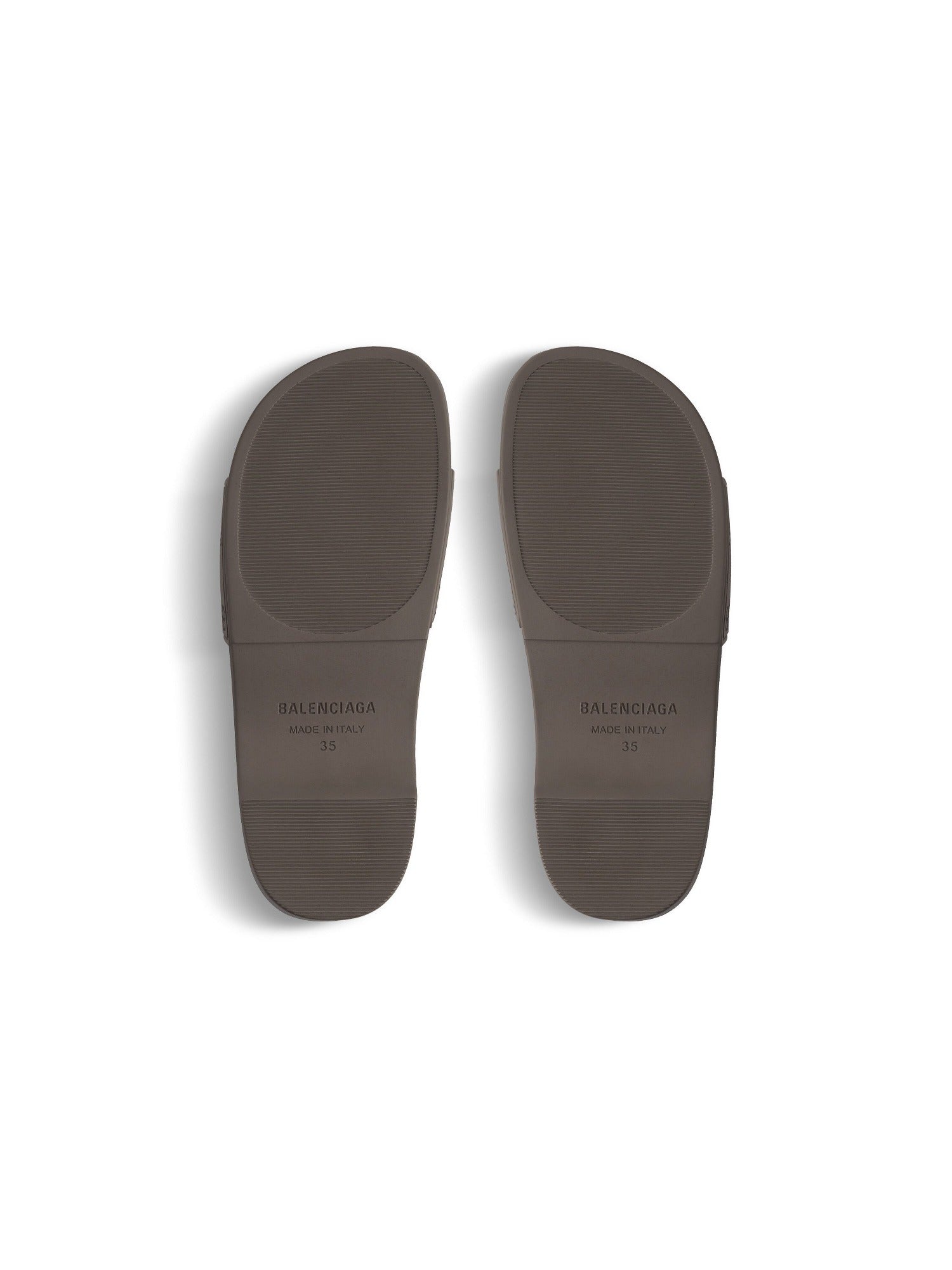 Pool Sandal BB Monogram dark mink grey & brown Clogs - Dark Mink Grey & Brown