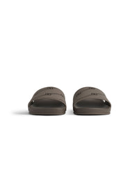 Pool Sandal BB Monogram dark mink grey & brown Clogs - Dark Mink Grey & Brown