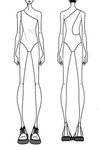 Double Face Mono parakeet Swimsuit - Parakeet