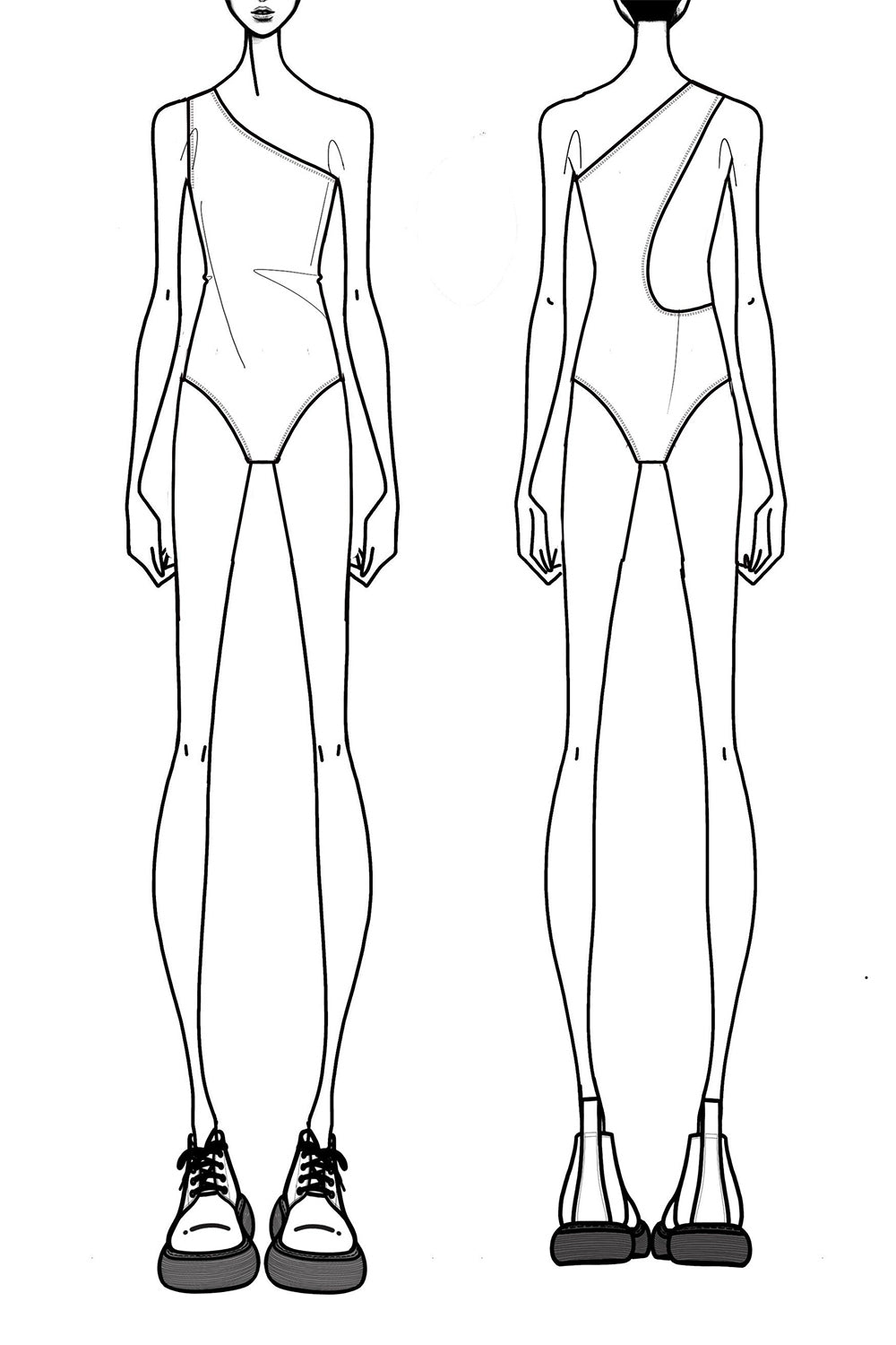 Double Face Mono parakeet Swimsuit - Parakeet