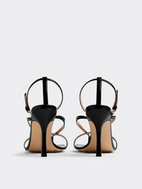 Stretch Strap black 90mm Sandals - Black