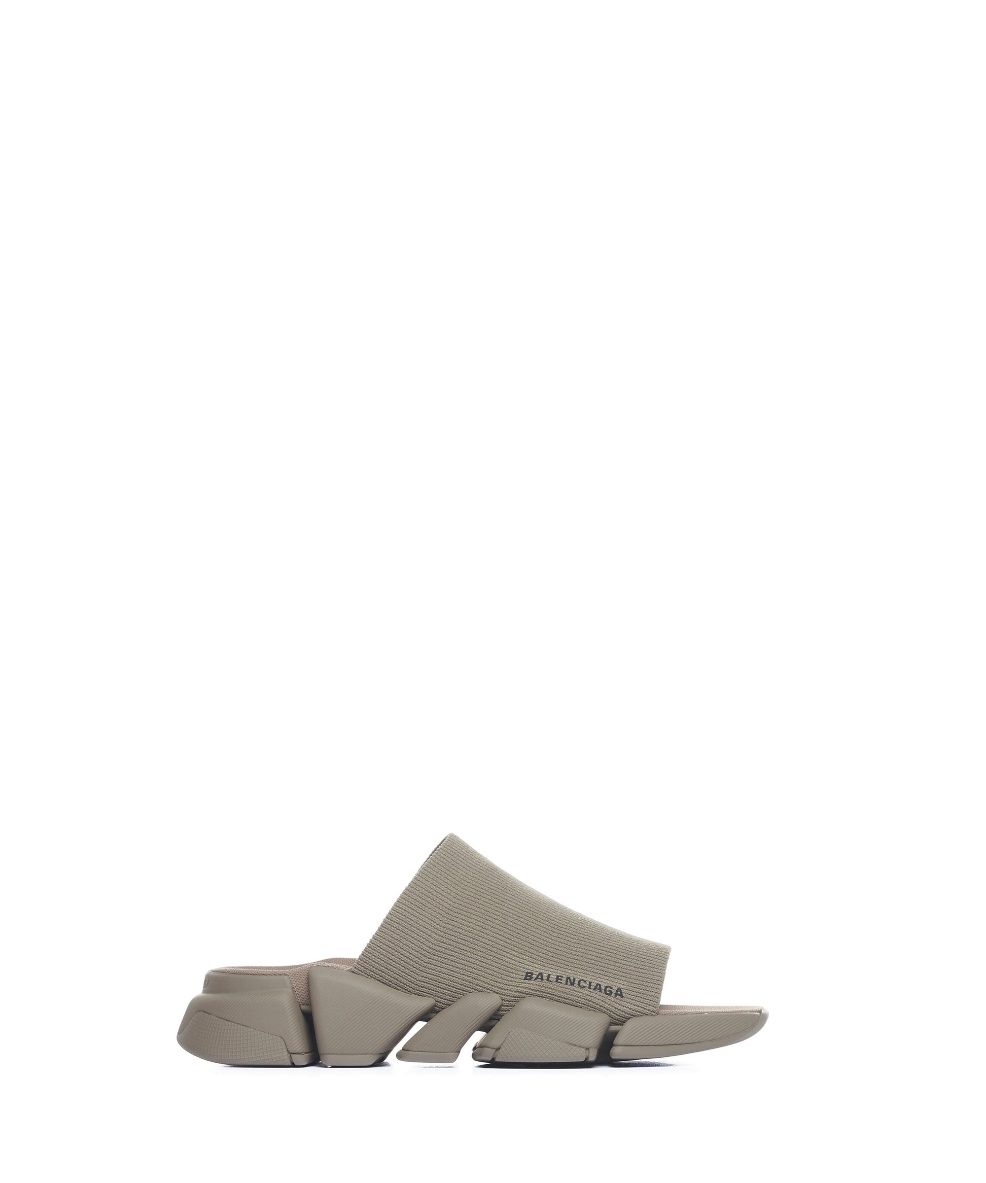 Speed 2. Recycled Knit Slide Sandals - Taupe