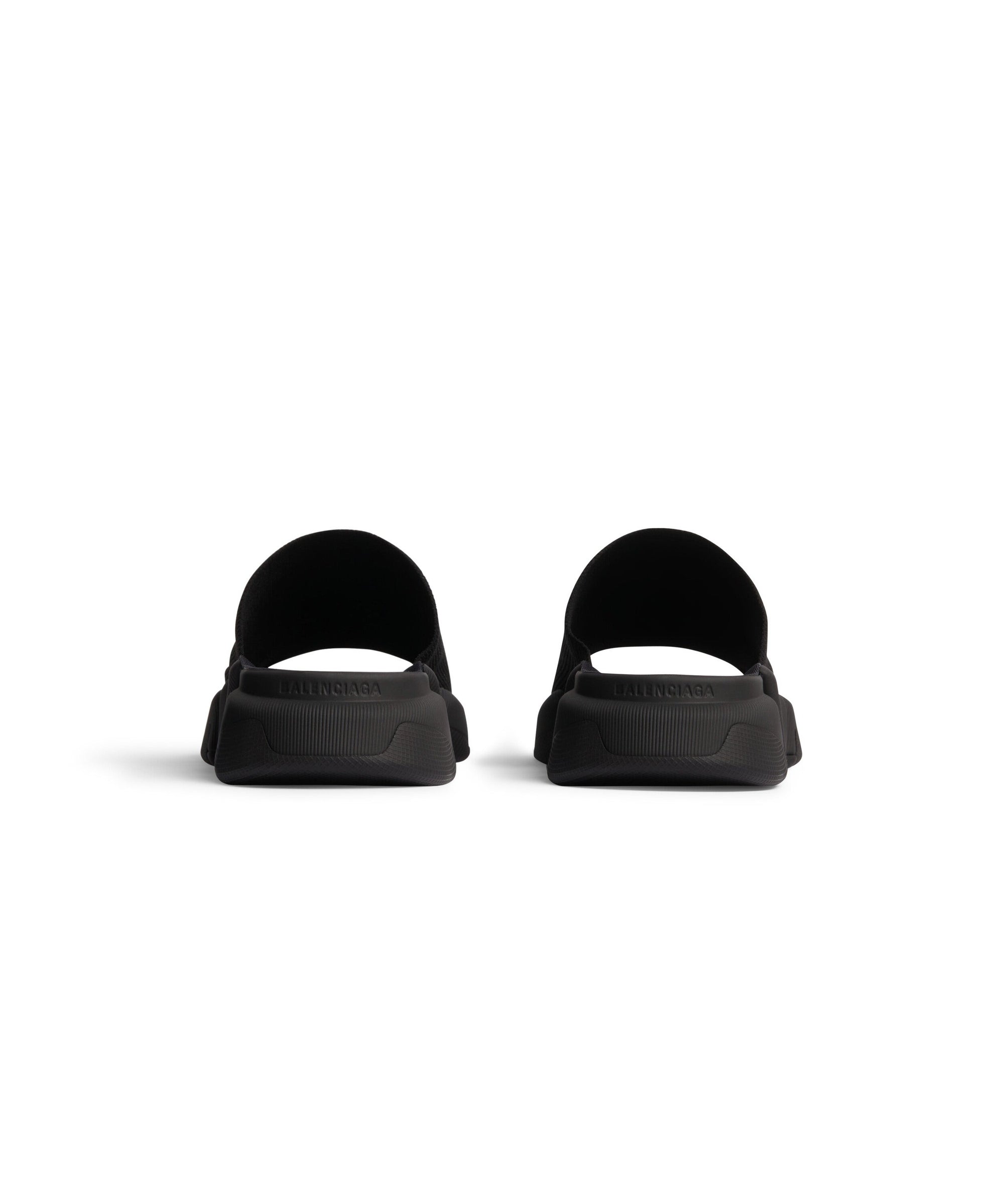 Speed 2. Recycled Knit Slide Sandals - Black