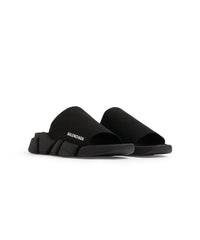 Speed 2. Recycled Knit Slide Sandals - Black