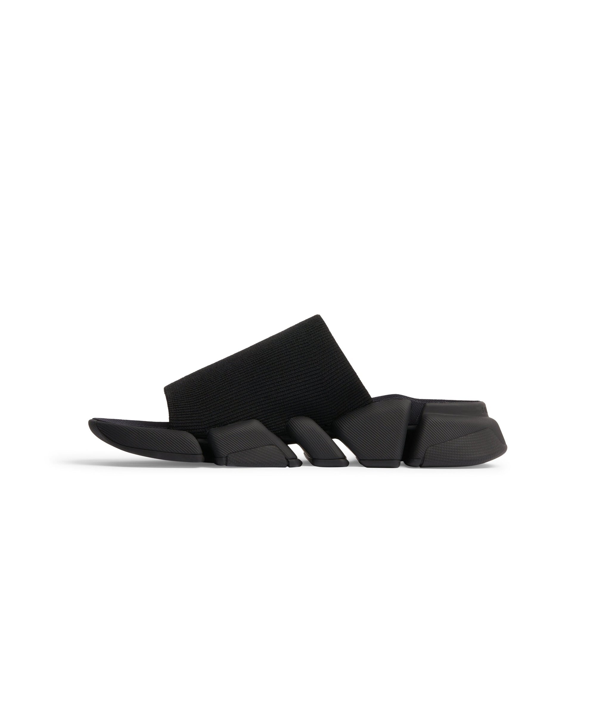 Speed 2. Recycled Knit Slide Sandals - Black
