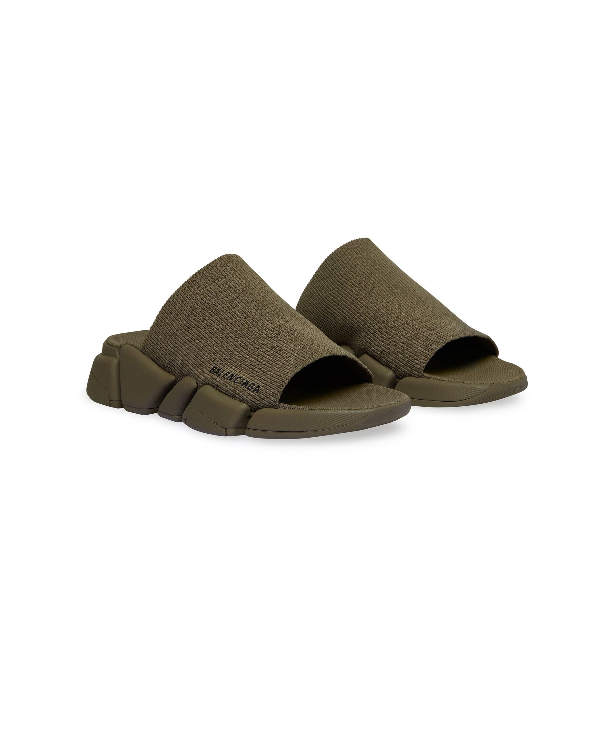 Speed 2. Recycled Knit Slide Sandals - Taupe